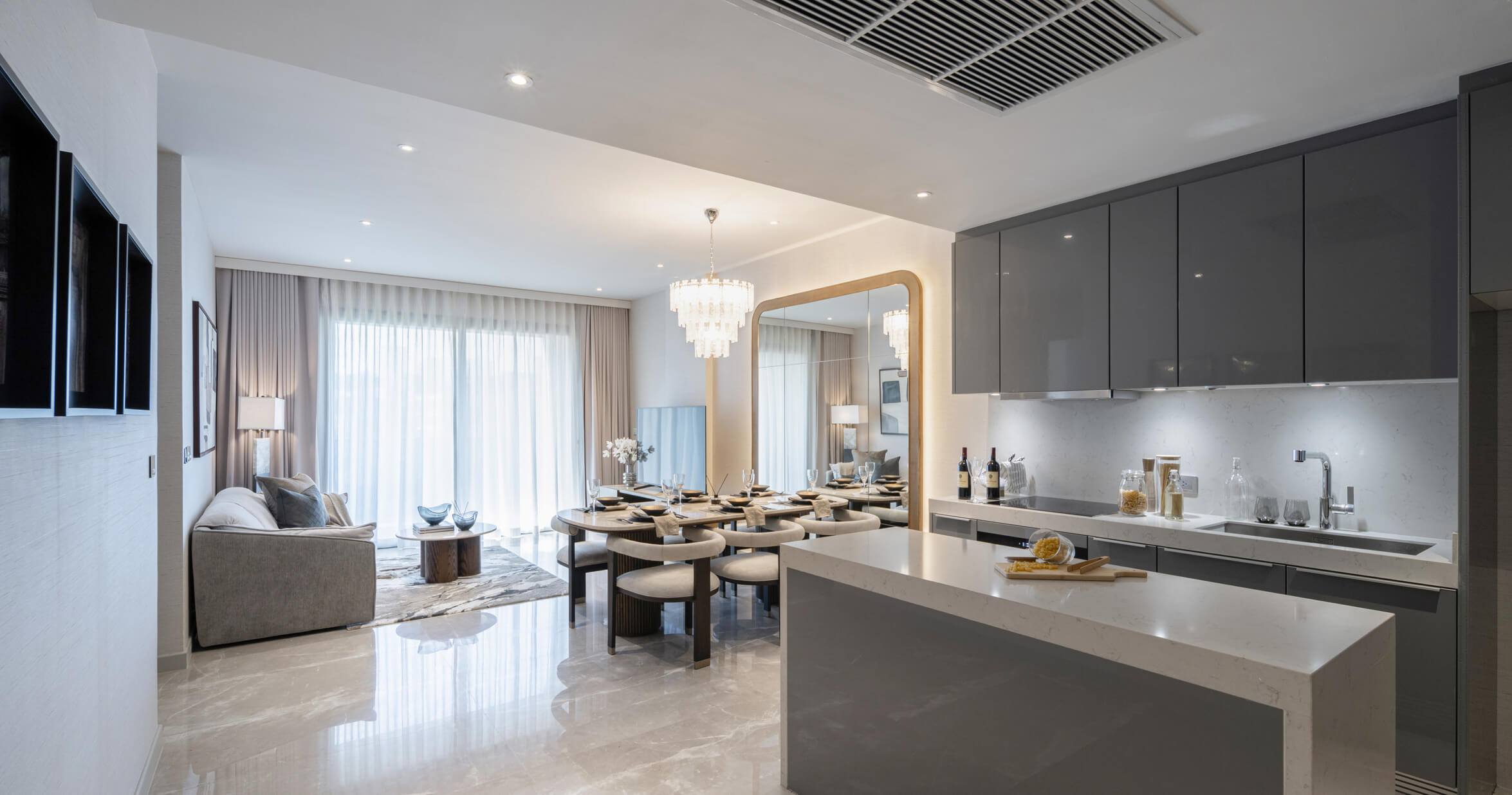 Nivati Thonglor 23 show residence dining area and kitchen